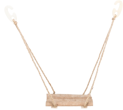 TRIXIE Schommel voor Vogels Grenenhout Naturel 19,5×27 cm – Veilig Harsvrij