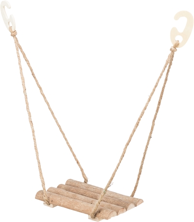 TRIXIE Schommel voor Vogels Grenenhout Naturel 19,5×27 cm – Veilig Harsvrij