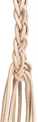 TRIXIE Vogel Speelgoed Veters Leer met Houten Kralen 50×cm – Naturel