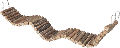 TRIXIE Hangbrug Wilg 61×8 cm – Natuurlijk, flexibel voor vogels en knaagdieren