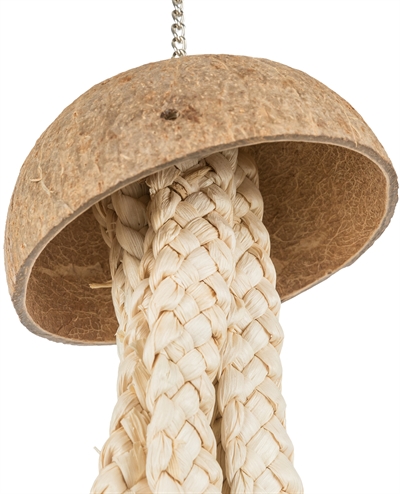 TRIXIE Vogelspeelgoed Natuurspeelgoed Kokos/Bananenbladen 37 cm – 2 stuks