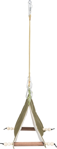 TRIXIE Vogeltent Hangend Groen 16×18×20 cm – Katoen