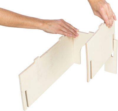TRIXIE Schuilhuisje Konijnen Naturel 50×33×23 cm – Insteeksysteem