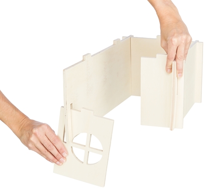 TRIXIE Schuilhuisje Konijnen Naturel 50×33×23 cm – Insteeksysteem