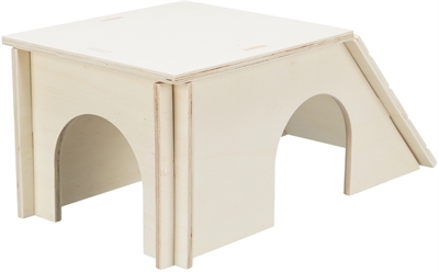 TRIXIE Huisjes Insteeksysteem Konijnen/Cavia's 40×23×18 cm – Naturel