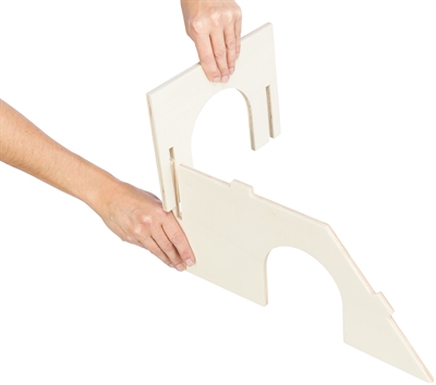 TRIXIE Huisjes Insteeksysteem Konijnen/Cavia's 40×23×18 cm – Naturel