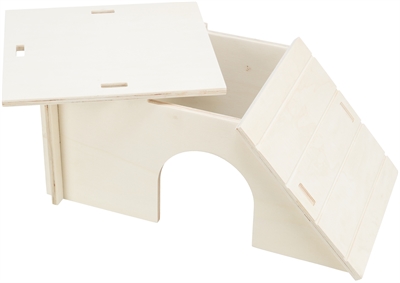 TRIXIE Huisjes Insteeksysteem Konijnen/Cavia's 40×23×18 cm – Naturel