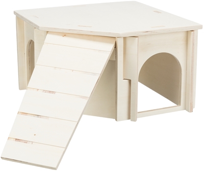 TRIXIE Schuilhuisje Konijnen Huis Thore 40×40×23 cm – Natuur