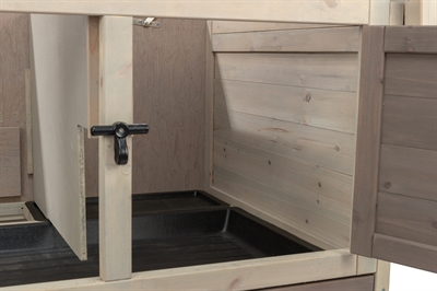 TRIXIE Nagetierstall Natura Grau/Braun 124×78 cm – mit Auslauf