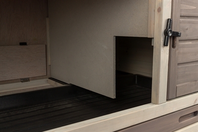 TRIXIE Nagetierstall Natura Grau/Braun 124×78 cm – mit Auslauf