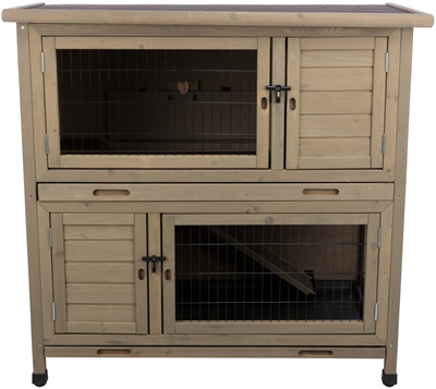 TRIXIE Natura Knaagdierhok 116×65×111 cm – Grijsgroen
