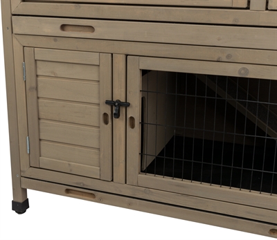 TRIXIE Natura Knaagdierhok 116×65×111 cm – Grijsgroen