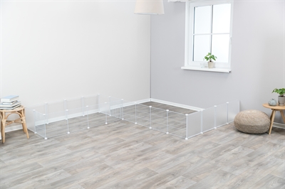 TRIXIE Indoorren voor Knaagdieren 140×70×35 cm – Wit