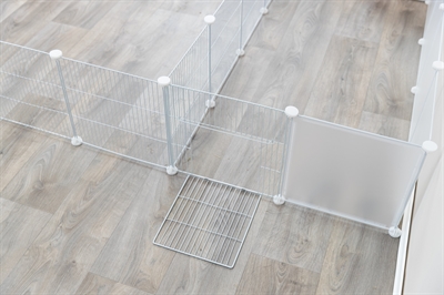 TRIXIE Uitbreidingsset ren voor 62460 4 kunststof panelen incl. bevestigingsmateriaal - Wit - 35x35 cm