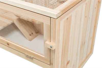 TRIXIE Knaagdierverblijf Hout 100×50×50 cm – Luxe met Etages