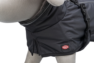 TRIXIE Hondenjas Calvi - Wind- & waterdicht, licht gewatteerd - Zwart - S (40 cm)