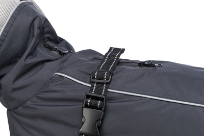 TRIXIE Hondenjas Calvi - Wind- & waterdicht, licht gewatteerd - Zwart - S (40 cm)