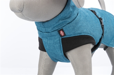 TRIXIE Hondenwinterjas Riom Blauw L 55 cm – Gewatteerd & Waterdicht