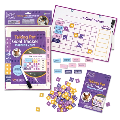 Hunger For Words Talking Pet Goal Tracker 44,6×26,5 cm – Magnetisch