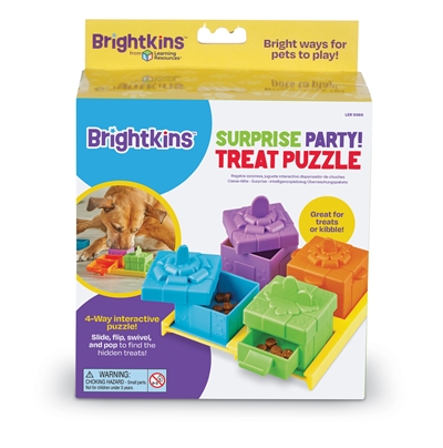 BRIGHTKINS Hondenpuzzel BRIGHTKINS SURPRISE PARTY TREAT 18,8×10,2 cm – Behandigbaarheid