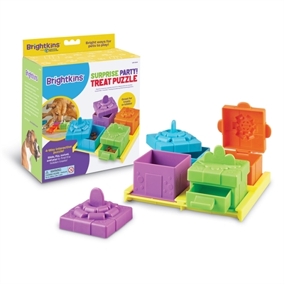BRIGHTKINS Hondenpuzzel BRIGHTKINS SURPRISE PARTY TREAT 18,8×10,2 cm – Behandigbaarheid