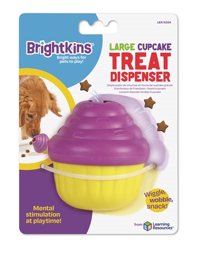 BRIGHTKINS Cupcake Treat Dispenser LARGE 13,2×13,2×18,5 cm – Hondenspeelgoed