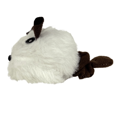 FOFOS Kattenspeeltje Shaking Muis met Geluid Wit 12×6×6 cm