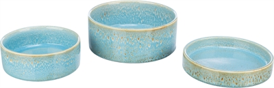 TRIXIE voerbak keramiek blauw 13×13 cm – 400 ml