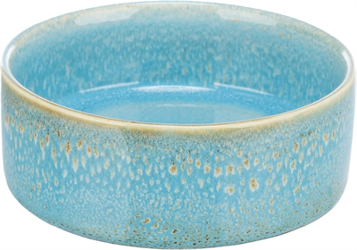 TRIXIE voerbak keramiek blauw 13×13 cm – 400 ml