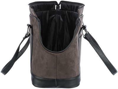 TRIXIE Hondentas Alfie Grijs 21×43×30 cm – Polyester Korthouder