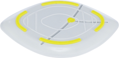 TRIXIE Lick'n'Snack Plaat Blad TPR 28×21 cm – Antislip, Vaatwasserbestendig