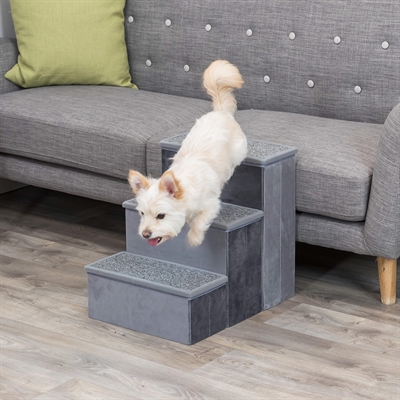 TRIXIE hondentrap met opbergruimte 34×50×45 cm – grijs