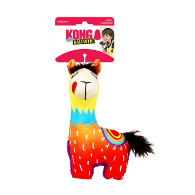 KONG Hondenspeelgoed Ballistic Vibez Lama 23×20,5×11 cm – Assorti