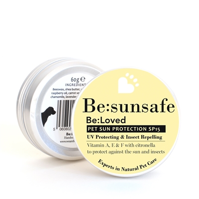 BELOVED Honden zonnebrand balsem Sunsafe 60 gr – natuurlijk & verzachtend