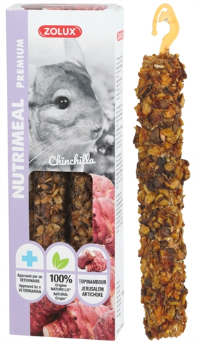 ZOLUX Nutrimeal Stick Chinchilla Aardpeer 2st – 110 GR