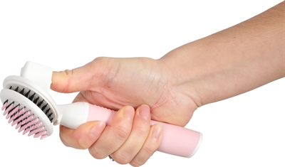 ZOLUX ANAH SLICKERBORSTEL SOFT INTREKBAAR ROZE / WIT