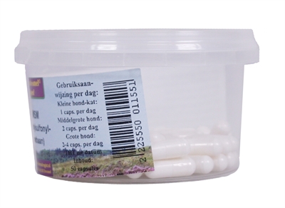 DIERENDROGIST MSM Capsules 50 st - Voedingssupplement voor honden en katten