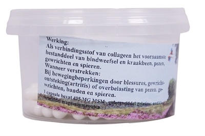 DIERENDROGIST MSM Capsules 50 st - Voedingssupplement voor honden en katten