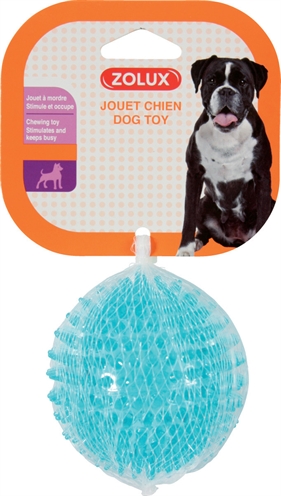 ZOLUX Stekelbal POP TPR - Lichtgewicht, masseert tandvlees - Turquoise - 8 cm