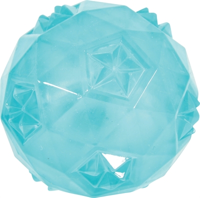 ZOLUX TPR Hondenspeelgoed Bal Turquoise 7,5×7,5×7,5 cm – Met pieper