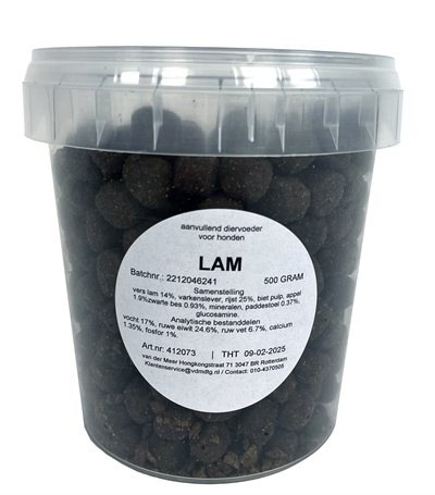 I AM hondensnack Lam Knikkers 500 gr – Voor training & beloning