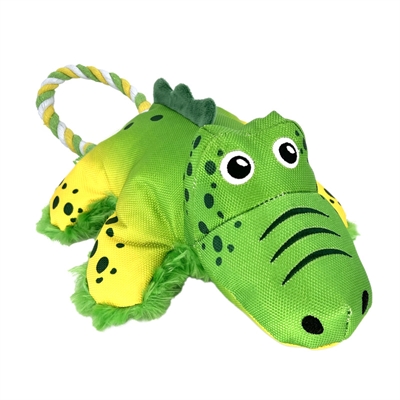KONG hondenspeelgoed KONG COZIE TUGGZ ALIGATOR 35,5×20,5 cm – Groen
