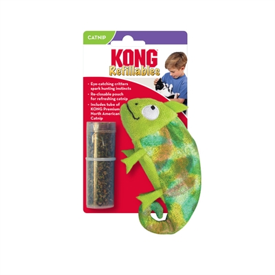 KONG Kattenspeeltje Kameleon Catnip 6,5×11,5 cm – Hervulbaar