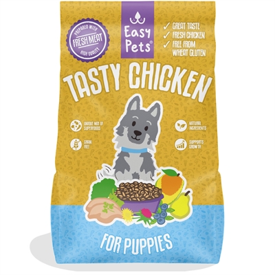 EASYPETS Puppyvoer Tasty Chicken Graanvrij 7 KG – Volledige voeding