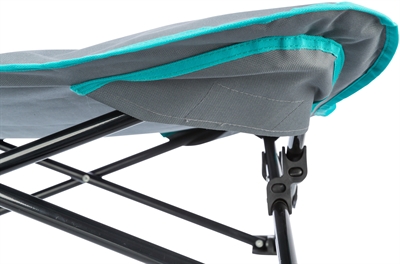 TRIXIE Hondenstretcher Stretcher - Inklapbaar metalen frame, afneembare wasbare bekleding - Donkergrijs/zwart - 69x96x20 cm