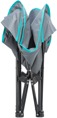 TRIXIE Hondenstretcher Donkergrijs/Petrol 88×88×32 cm – Inklapbaar