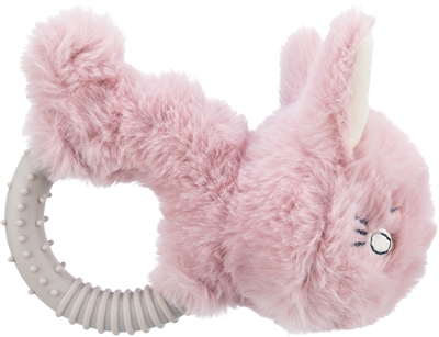 TRIXIE Pluche Hondenspeeltje Haas 27 cm – Met TPR Ring voor Puppy
