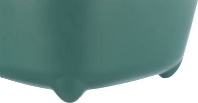 TRIXIE Kattenbak Davio met kap en Easy-Click | Actieve-kool filter - groen/wit - 56x39x39 cm