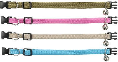 TRIXIE Kattenhalsband Assorti – Traploos Verstelbaar met Belletje