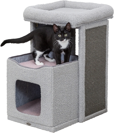 TRIXIE Kitten Krabpaal Carlita 63×63 cm – Grijs/Lila